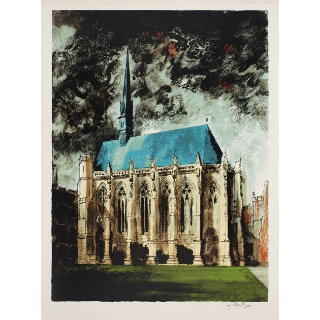 John Piper Exeter College, Oxford screenprint for sale