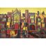 J Philip Davis oil on board painting of Selwyn College Cambridge for sale