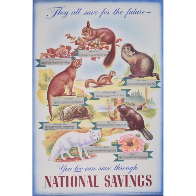 Owen Miller They all save for the future - National Savings poster