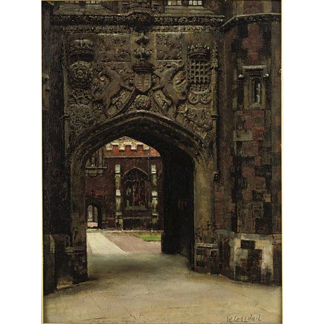 William Logsdail St John's College Cambridge oil painting for sale