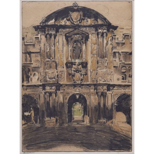 William Nicholson St John's College Oxford lithograph for sale