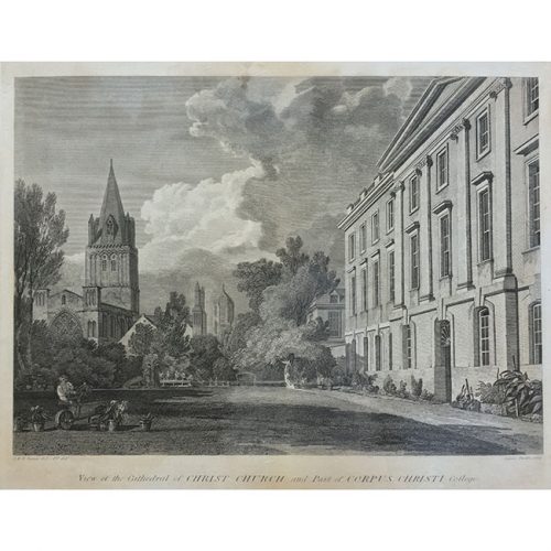 James Basire after J.M.W Turner View of the Cathedral of Christ Church and part of Corpus Christi College, Oxford