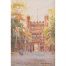 William Matthison Trinity Quad in the Autumn Cambridge watercolour painting for sale