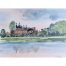 Robert Tavener Eton College from the lock watercolour painting