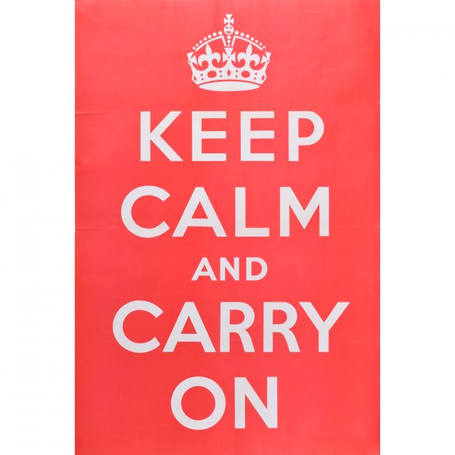 Original Keep Calm and Carry on Poster for sale