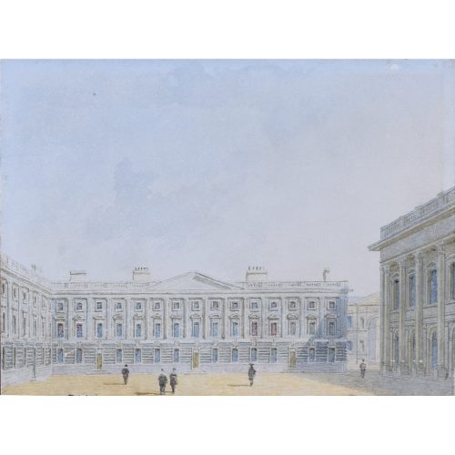 George Pyne Peckwater Quad Christ Church Oxford watercolour for sale