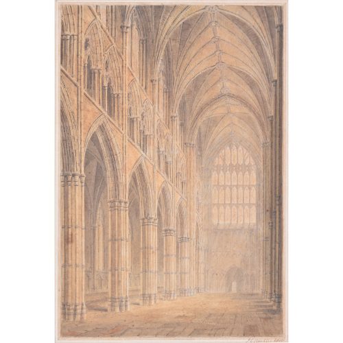 J C Buckler The Nave of Westminster Abbey