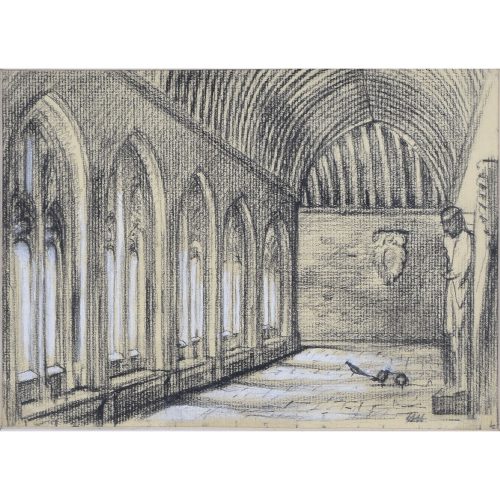 Hubert Hennes New College Oxford (sketch)