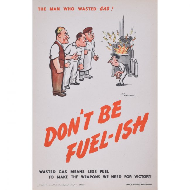 H. M.Bateman Don't be Fuel-ish (the man that wasted gas)