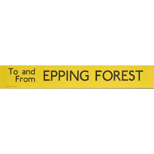 Epping Forest Routemaster Slipboard Poster c1970