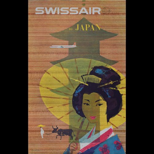Donald Brun Swissair to Japan