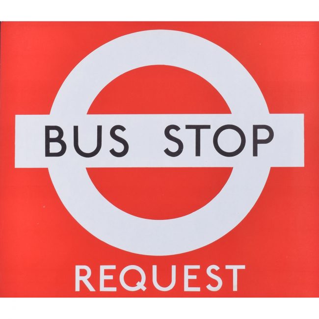 London Transport Bus Stop Poster