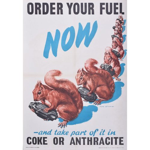 Order Your Fuel Now original vintage WW2 poster