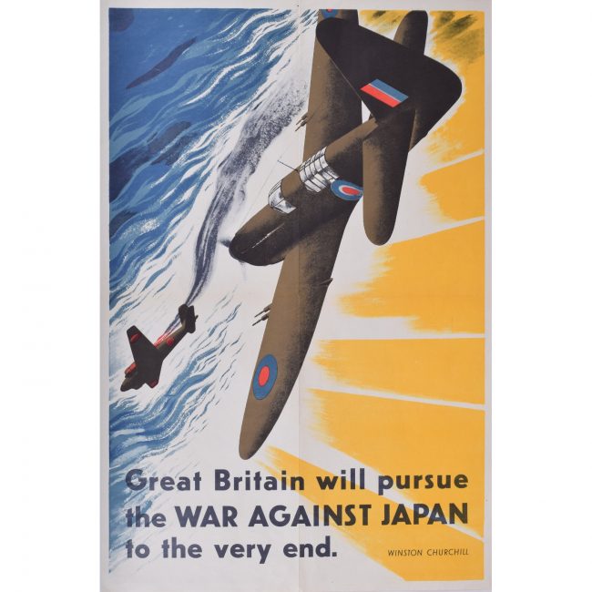 Winston Churchill Great Britain will Pursue War Against Japan to the Very End