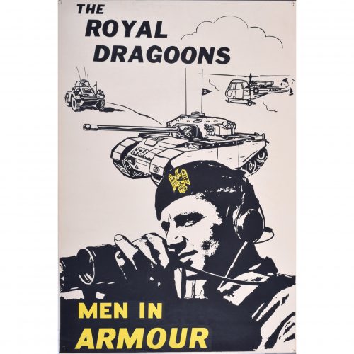 1960 UK Army Recruitment poster, The Royal Dragoons - Men in Armour