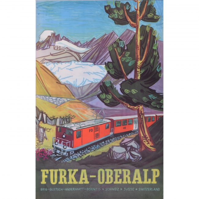 Hugo Schol Furka Oberalp poster