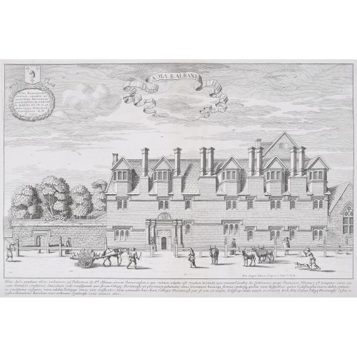 David Loggan St Alban's Hall Merton College 1675
