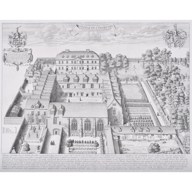 David Loggan Trinity College Oxford engraving 1675