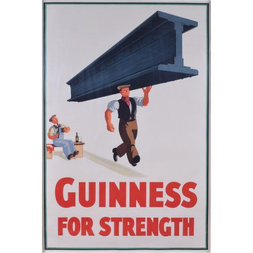John Gilroy Guinness for Strength man carrying girder