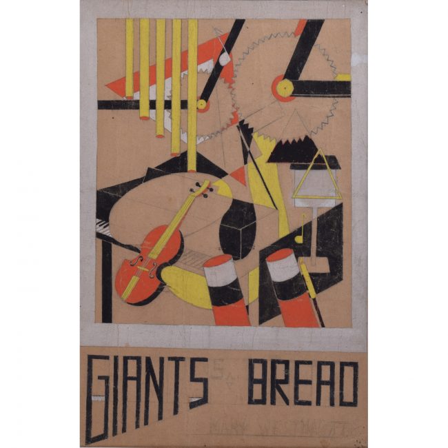 Agatha Christie nom-de-plume Mary Westmacott Giant's Bread design for book cover jacket by Macadam