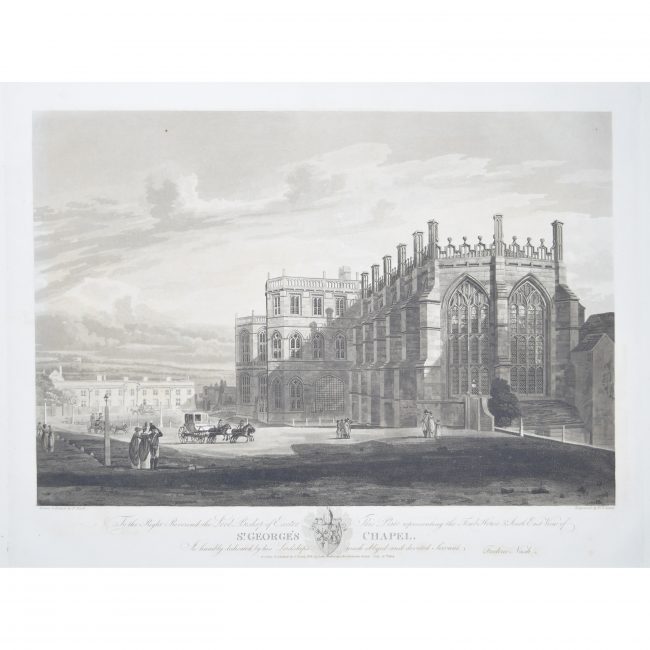 Frederick Nash South East View of St George's Chapel, Windsor Prince Harry Megan Markle Royal Wedding location