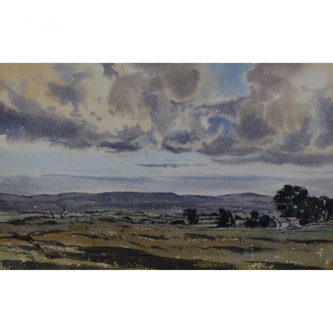 Claude Muncaster Landscape view watercolour for sale