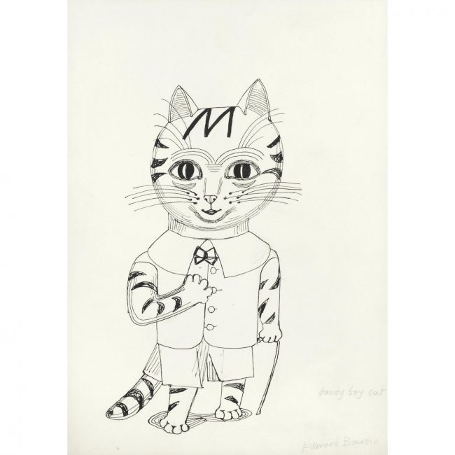 Edward Bawden Dandy Boy Cat drawing