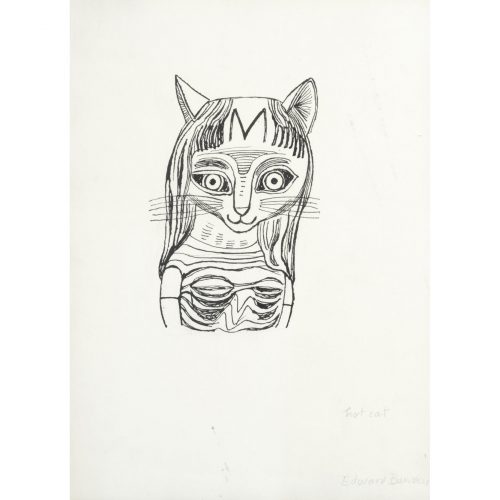 Edward Bawden Hot Cat drawing