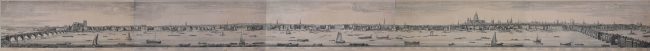 Samuel & Nathaniel Buck panorama of London from the Thames 1749 for sale