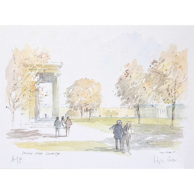 Hugh Casson Downing College Cambridge print for sale
