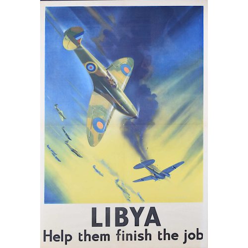 Frank Wootton original poster Libya Let them Finish the Job