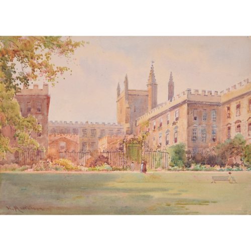 William Matthison New College Oxford watercolour