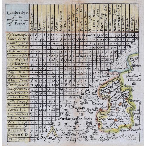Jacob van Langeren Cambridgeshire map 1643