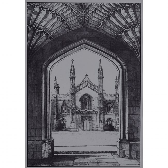 Corpus Christi College Cambridge Great Gate by Tony Broderick print