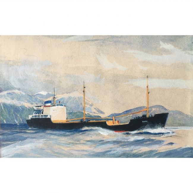 Laurence Dunn Otra painting maritime art ship boat coastal shipping