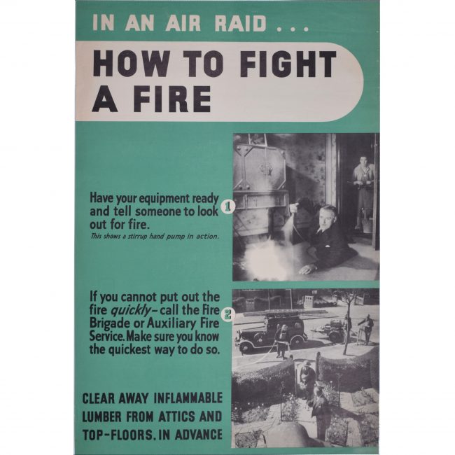 Anonymous In an air raid how to fight a fire