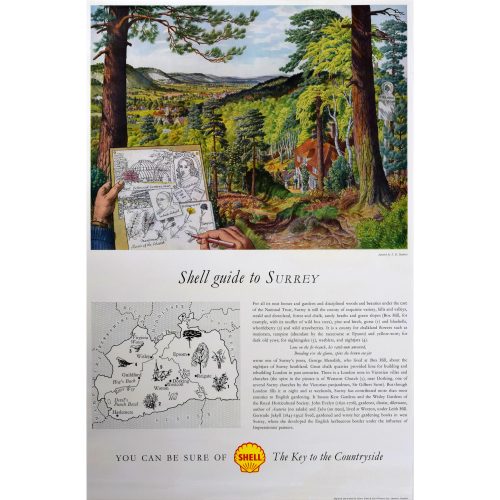 Stanley Roy Badmin Shell Guide to Surrey
