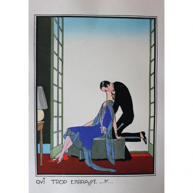 Ettore Tito: Quatres Proverbes Par Tito - four hand-coloured pochoir prints