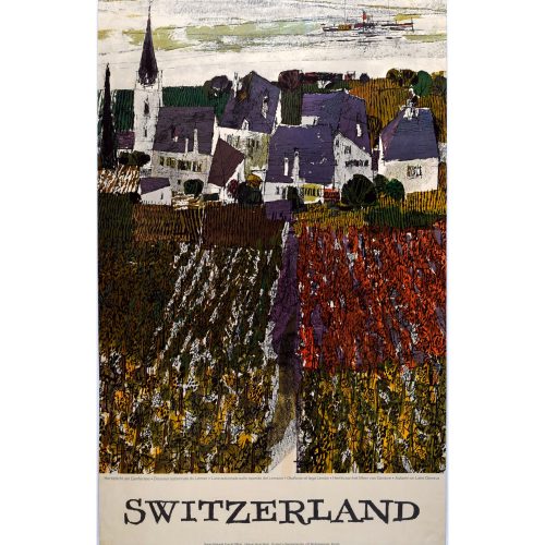 Original Poster - Hugo Wetli: Autumn on Lake Geneva