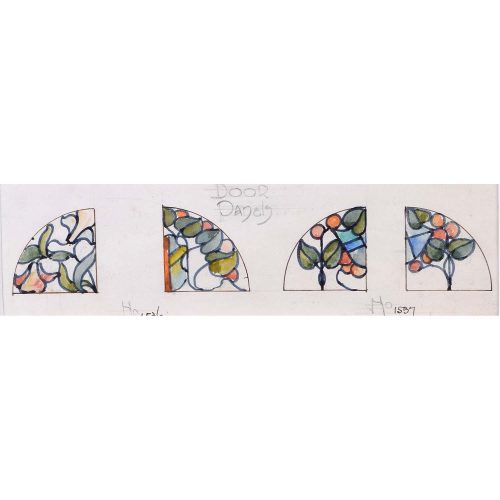 Florence Camm TW Camm Stained Glass Window Design For Door Panels