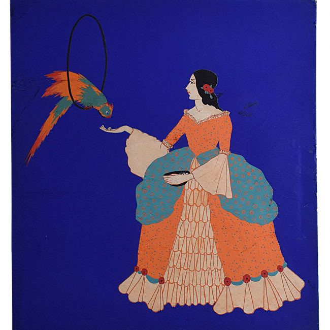 Gladys Williamson Lady and Parrot 1931