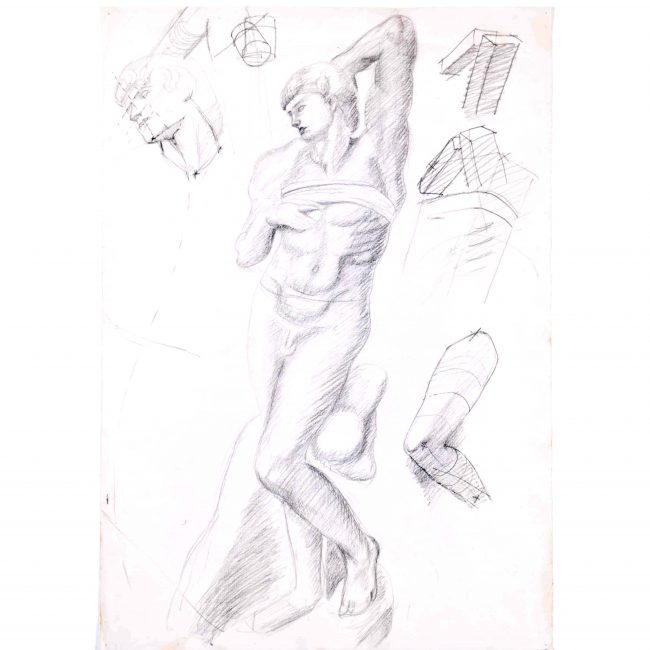 Sketches of a figure: Hilary Hennes Miller c.1940