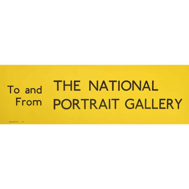 National Portrait Gallery Slipboard Poster c1970