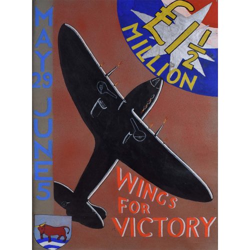 Oxford Wings for Victory Poster Design 1940s