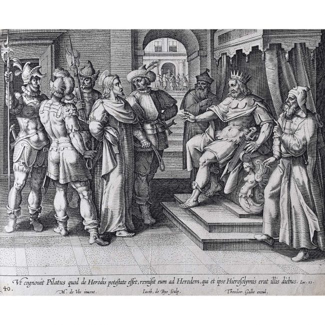Theodoor Galle Martin de Vos Jesus taken before Pilate and Herod