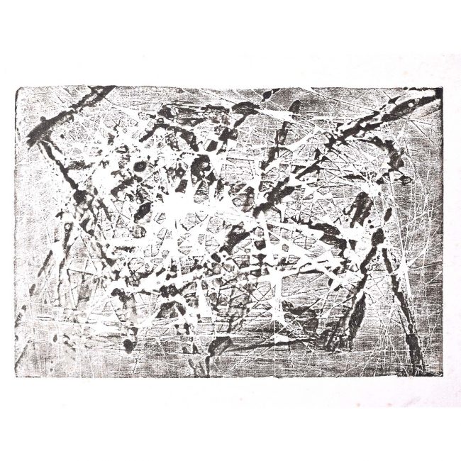 Henry Cliffe (1919-1983) Abstract Drawing Jagged 12