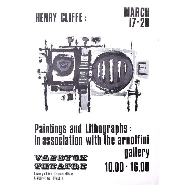 Henry Cliffe (1919-1983) Vandyck Theatre Poster