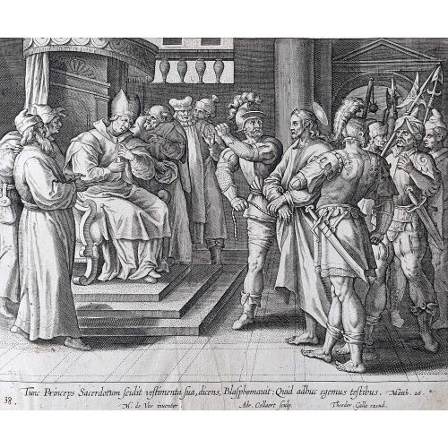 Theodoor Galle Martin de Vos Jesus Faces the Sanhedrin
