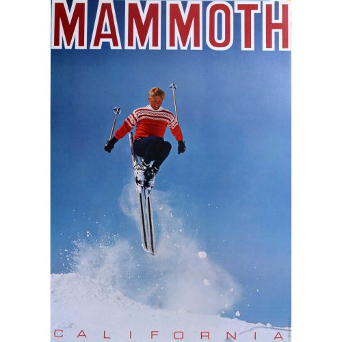 Mammoth Mountain California Vintage Ski Poster (1967)