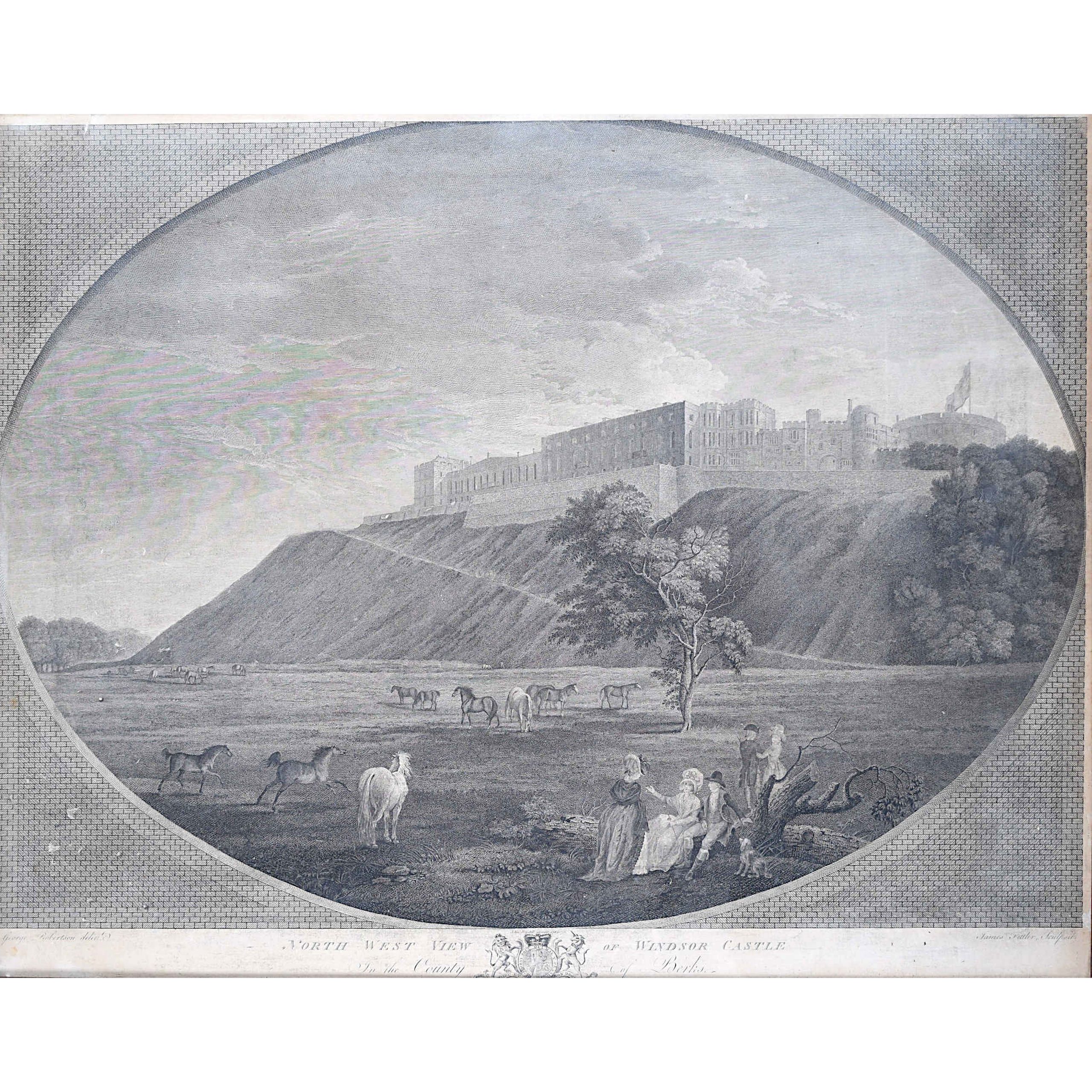 James Fittler, North West View of Windsor Castle in the County of Berks (1782)